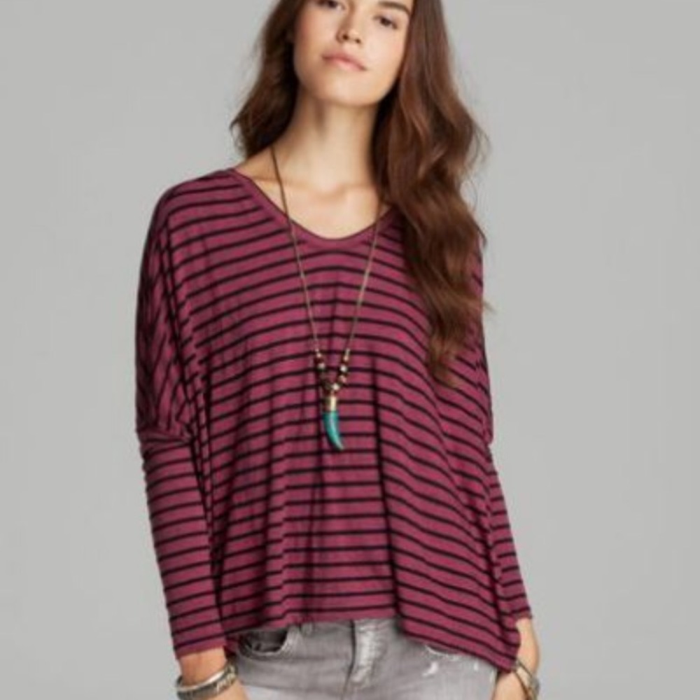 We The Free | striped Pandora’s boxy tee